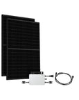 900W Solar Balkonkraftwerk 10 Meter , HMS-800W-2T, Bifazial Full Black, Kabellänge & Halterung wählbar